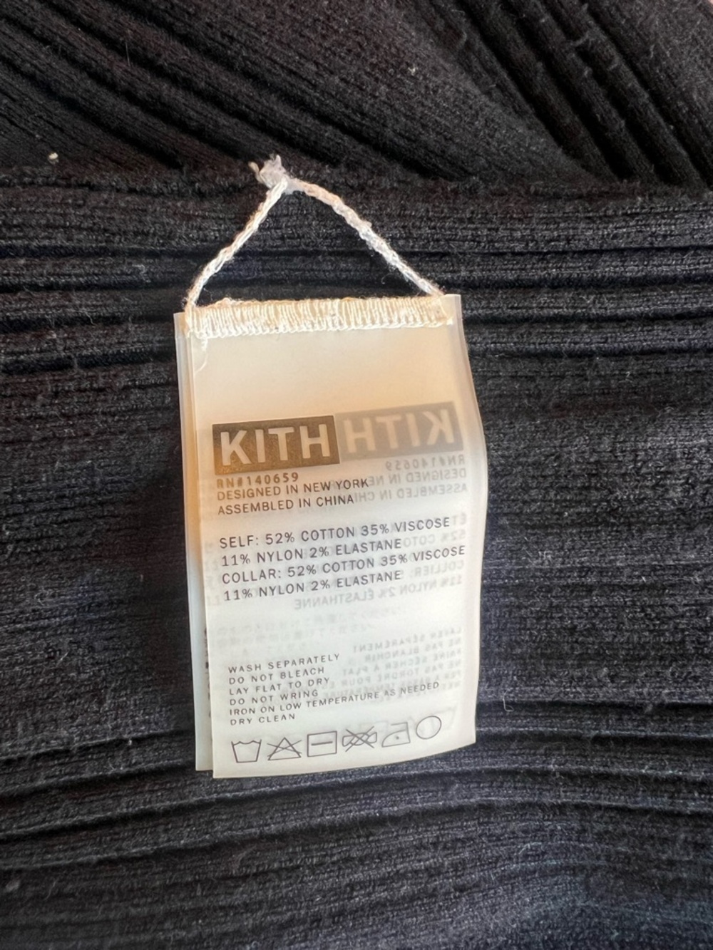 Kith Black Ribbed Tank Mini Dress - Picture 4 of 4